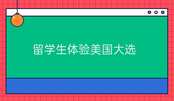 *留学生体验美国大选:亚裔年轻人更有投票热情